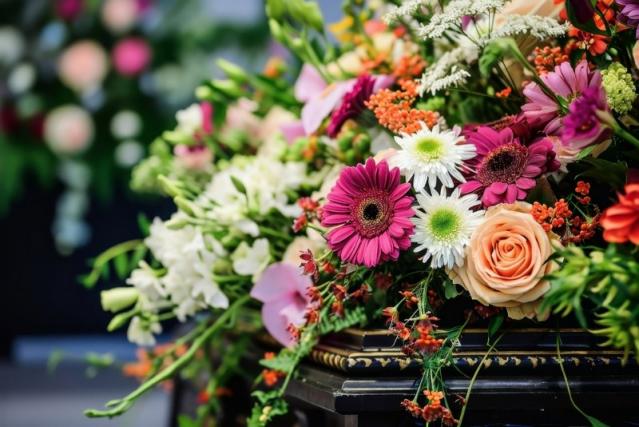 fleurs enterrement 